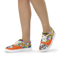 Women’s lace-up canvas shoes - Cupy