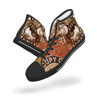 400. New High-top Canvas Shoes - Tongue Printable - Cupy