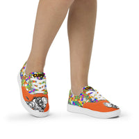 Women’s lace-up canvas shoes - Cupy