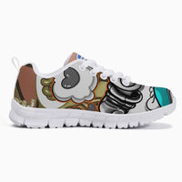 216. Kids' Lightweight Mesh Sneakers - White