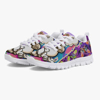 216. Kids' Lightweight Mesh Sneakers - White