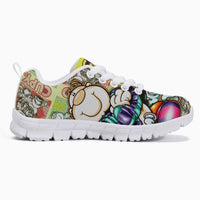 216. Kids' Lightweight Mesh Sneakers - White