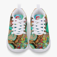 216. Kids' Lightweight Mesh Sneakers - White