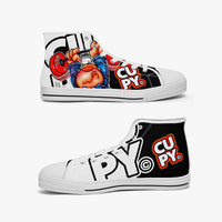 CUPY 400. New High-top Canvas Shoes - Tongue - Cupy