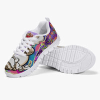 216. Kids' Lightweight Mesh Sneakers - White