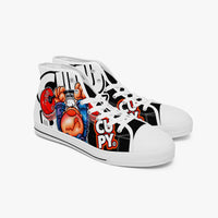 CUPY 400. New High-top Canvas Shoes - Tongue - Cupy