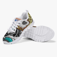 216. Kids' Lightweight Mesh Sneakers - White