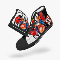 CUPY 400. New High-top Canvas Shoes - Tongue - Cupy