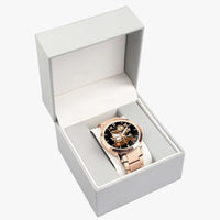 213. New Steel Strap Automatic Watch (With Indicators)