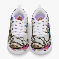 216. Kids' Lightweight Mesh Sneakers - White