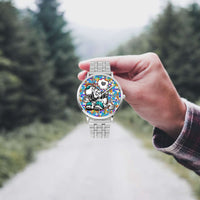 273. Instafamous Steel Strap Quartz watch