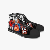 CUPY 400. New High-top Canvas Shoes - Tongue - Cupy
