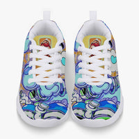 216. Kids' Lightweight Mesh Sneakers - White