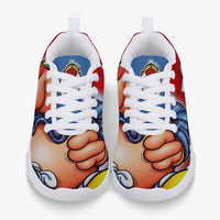 216. Kids' Lightweight Mesh Sneakers - White