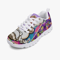 216. Kids' Lightweight Mesh Sneakers - White