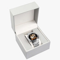 213. New Steel Strap Automatic Watch (With Indicators)