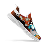 364.  Net Style Mesh Knit Sneakers