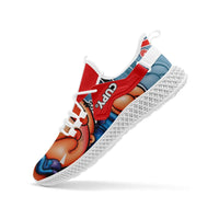 364. Net Style Mesh Knit Sneakers