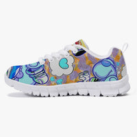 216. Kids' Lightweight Mesh Sneakers - White