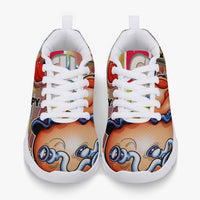 216. Kids' Lightweight Mesh Sneakers - White