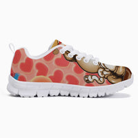 216. Kids' Lightweight Mesh Sneakers - White