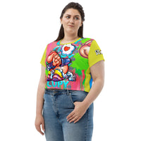 CUPY all-Over Print Crop Tee - Cupy