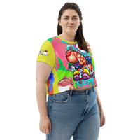 CUPY all-Over Print Crop Tee - Cupy