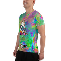 Cupy all-Over Print Men's Athletic T-shirt - Cupy