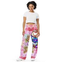CUPY all-over print unisex wide-leg pants 1 - Cupy