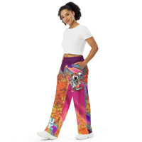 CUPY all-over print unisex wide-leg pants 2 - Cupy
