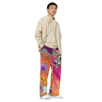 CUPY all-over print unisex wide-leg pants 2 - Cupy
