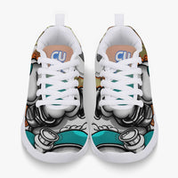 216. Kids' Lightweight Mesh Sneakers - White