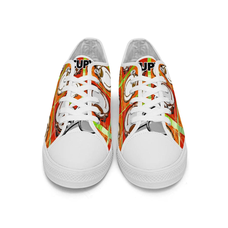 399. New Low-top Canvas Shoes - Tongue Printable - Cupy