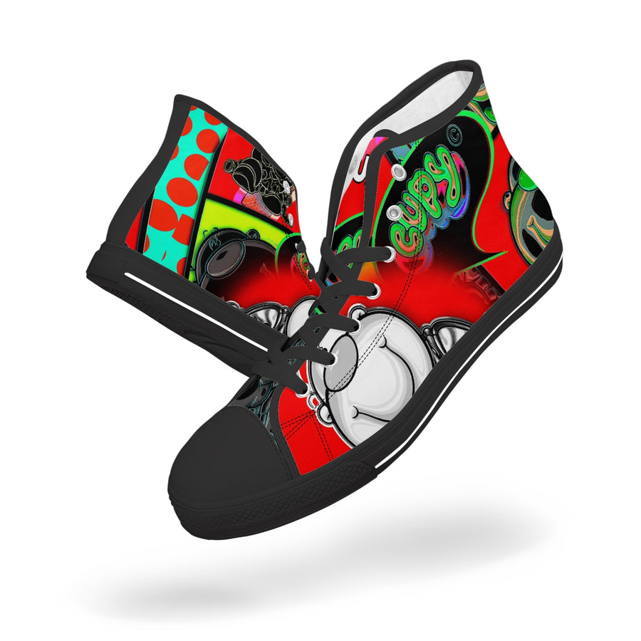 400. New High-top Canvas Shoes - Tongue Printable - Cupy