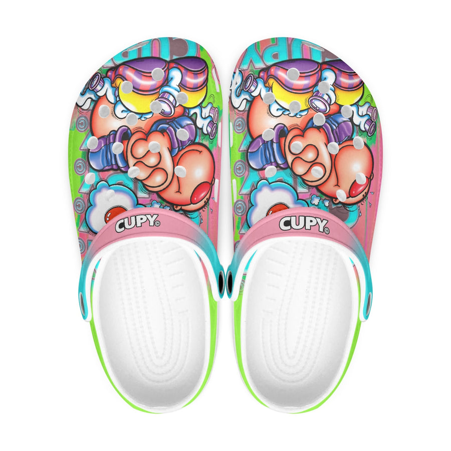 413. All Over Printed Clogs - Cupy