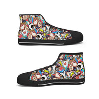 400. New High-top Canvas Shoes - Tongue Printable - Cupy