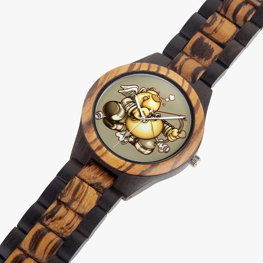 207.cupy Indian Ebony Wooden Watch