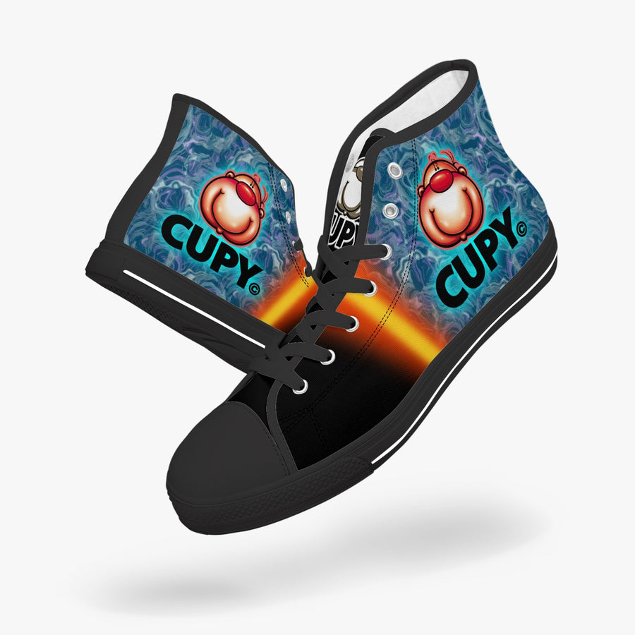 cupy 400. New High-top Canvas Shoes - Tongue Printable - Cupy