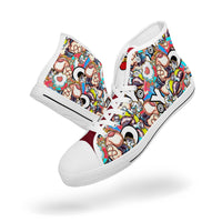 400. New High-top Canvas Shoes - Tongue Printable - Cupy