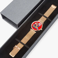 156. New Stylish Ultra-Thin Quartz Watch (With Indicators)