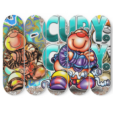 Cupy original design skateboard, wall art per 5 No.1