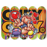 Cupy original design skateboard, wall art per 5 No.4