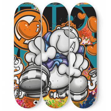 Cupy original design skateboard, wall art per 3 No.6