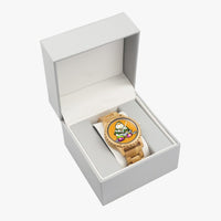 206. Italian Olive Lumber Wooden Watch - Cupy