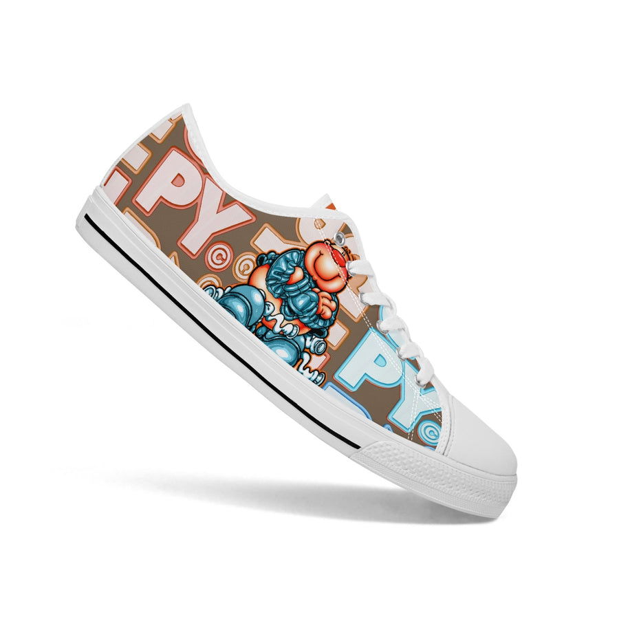 399. New Low-top Canvas Shoes - Tongue Printable - Cupy