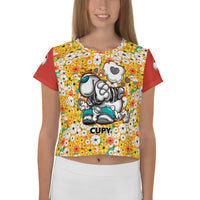 CUPY All-Over Print Crop Tee 1 - Cupy