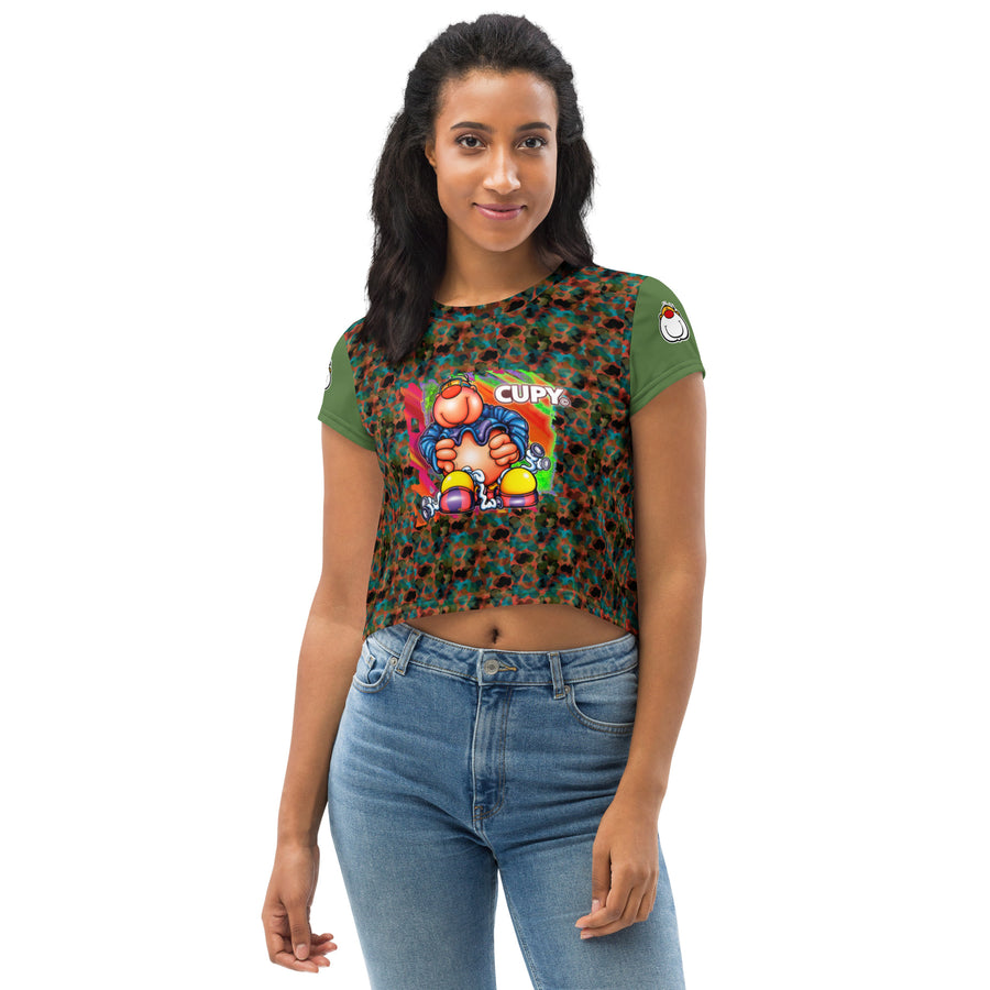 CUPY All-Over Print Crop Tee 3 - Cupy