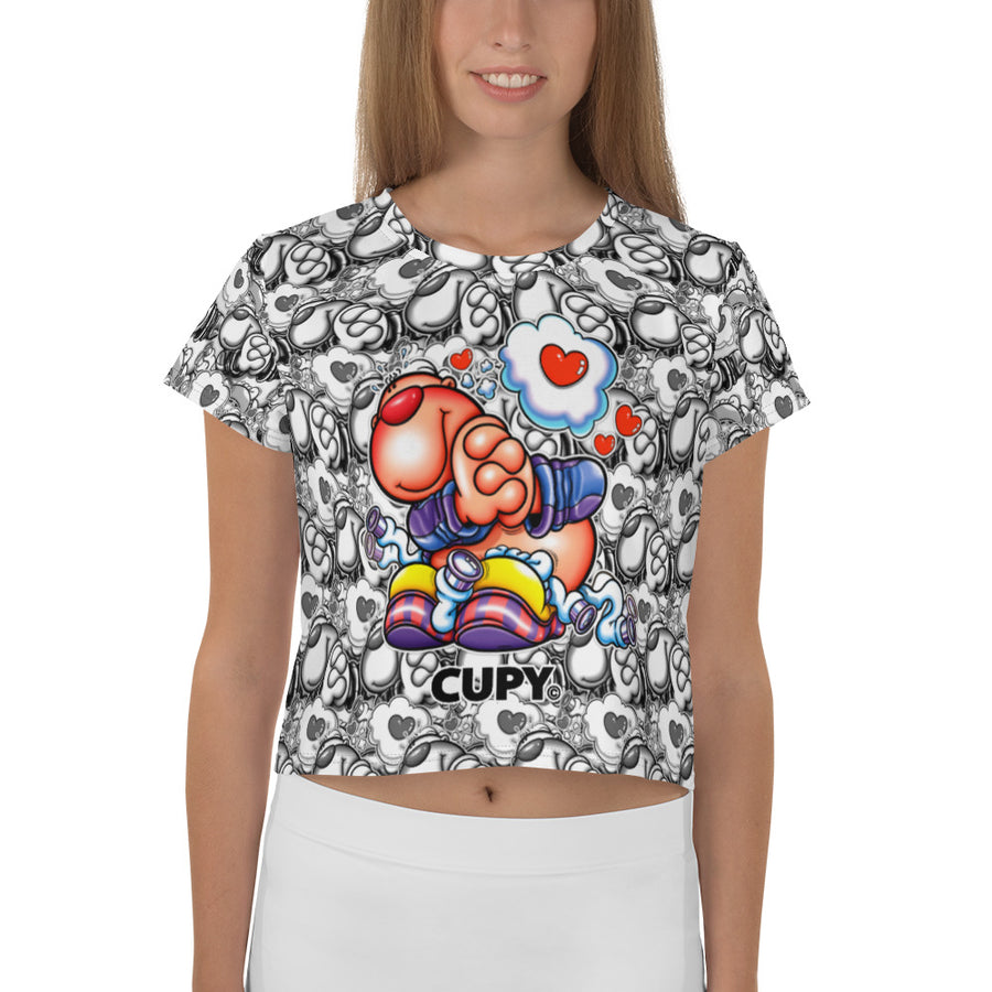 CUPY All-Over Print Crop Tee 5 - Cupy