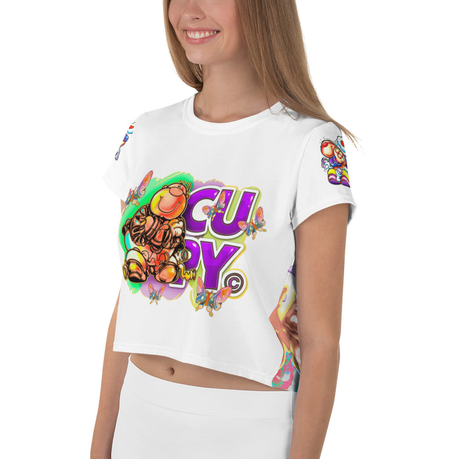 All-Over Print Crop Tee - Cupy