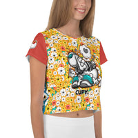 CUPY All-Over Print Crop Tee 1 - Cupy